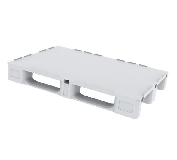 Plastic Pallet 800x1200x150 Hygienic Closed Deck three runners