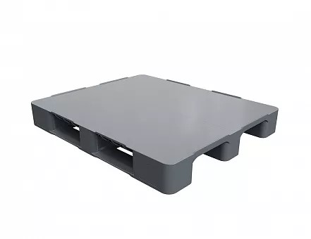 Multipurpose solid plastic pallet 1200х1000 with two runners